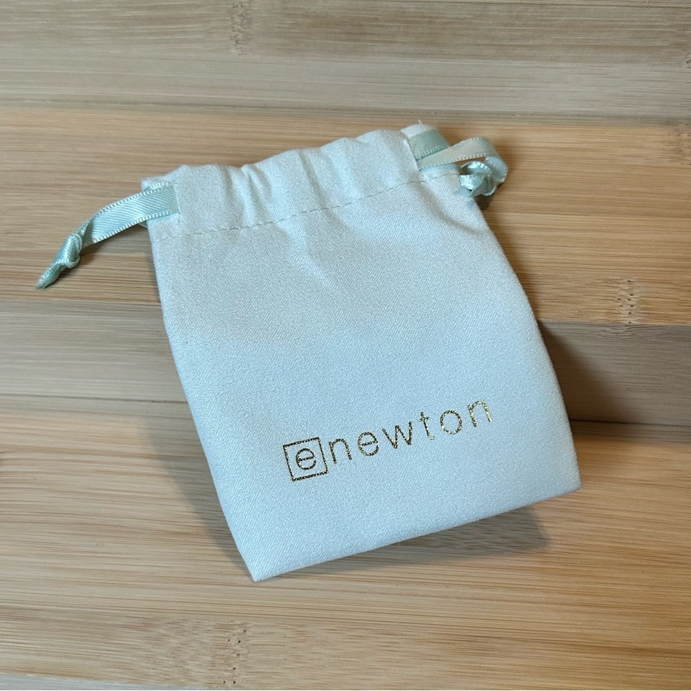 eNewton light aqua color Drawstring Jewelry Pouch 3”x4”